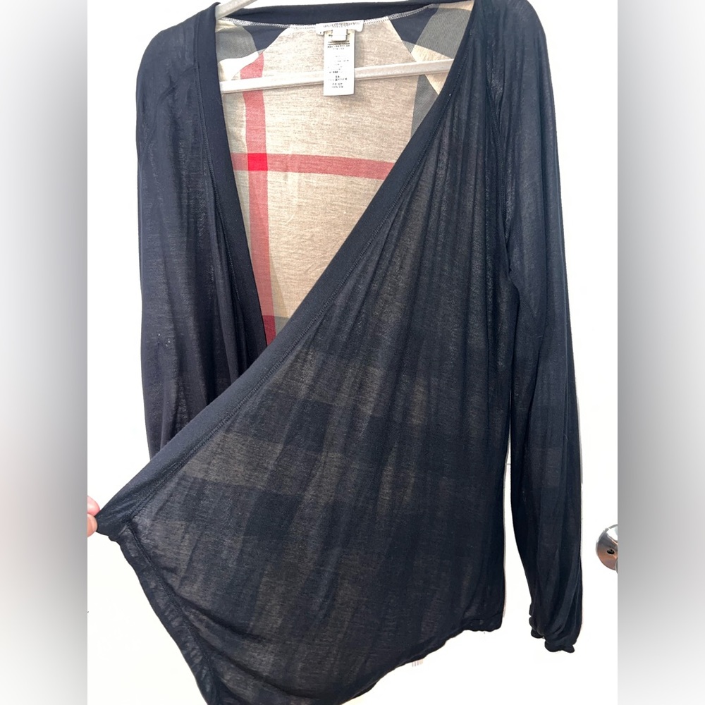 Burberry Cardigan Top nova check size M